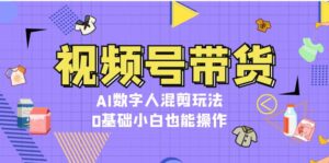 （13359期）视频号带货，AI数字人混剪玩法，0基础小白也能操作-网创资源