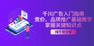 （13304期）千川广告入门指南｜竞价、品牌推广基础教学，掌握关键知识点-网创资源