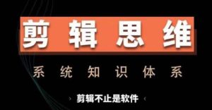 剪辑思维系统课，从软件到思维，系统学习实操进阶，从讲故事到剪辑技巧全覆盖-网创资源
