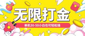 各种平台无限打金玩法，单机30-50纯自撸玩法，适合小白【揭秘】-网创资源