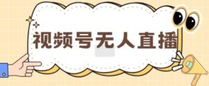 视频号做无人直播，月入一W-网创资源