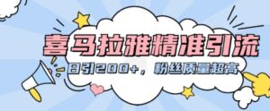 喜马拉雅精准引流，日引200+粉丝质量超高-网创资源