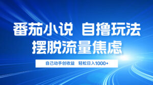 （13105期）番茄小说自撸玩法 摆脱流量焦虑 日入1000+-网创资源