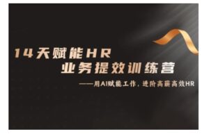 14天ChatGPT赋能HR业务提效训练营，从小白到应用高手-网创资源