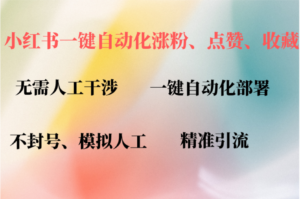 （12785期）小红书自动评论、点赞、关注，一键自动化插件提升账号活跃度，助您快速…-网创资源