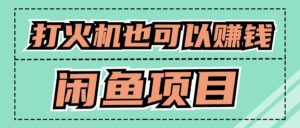 适合小白创业拿结果的项目，0成本开始闲鱼创业-网创资源