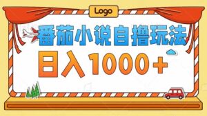 （12643期）番茄小说自撸玩法！不看播放量！不看视频质量！每天1000+-网创资源
