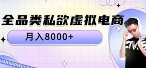 全品类私欲虚拟电商，月入8000+【揭秘】-网创资源