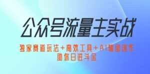 （12458期）公众号流量主实战：独家赛道玩法+高效工具+AI辅助创作，助你日进斗金-网创资源