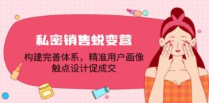 （12436期）私密销售蜕变营：构建完善体系，精准用户画像，触点设计促成交-网创资源