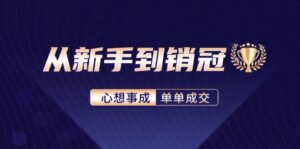 （12383期）从新手到销冠：精通客户心理学，揭秘销冠背后的成交秘籍-网创资源