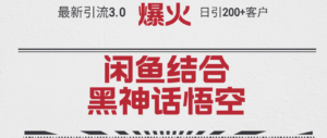 （12378期）最新引流3.0闲鱼结合《黑神话悟空》单日引流200+客户，抓住热点，实现…-网创资源