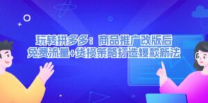 （12363期）玩转拼多多：商品推广改版后，免费流量+货损策略打造爆款新法（无水印）-网创资源
