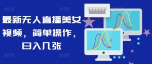最新无人直播美女视频，简单操作，日入几张-网创资源