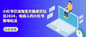 小红书引流淘宝天猫成交玩法2024，电商人的小红书落地玩法-网创资源