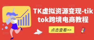 TK虚拟资源变现-tiktok跨境电商教程-网创资源