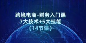 （12047期）跨境电商-财务入门课：7大技术+5大技能（14节课）-网创资源