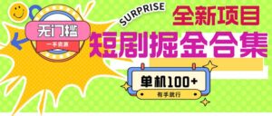 （11999期）短剧掘金合集2.0  无门槛没成本 有手就行 单机100+-网创资源