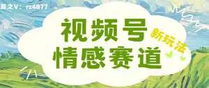 视频号情感赛道新玩法，可同步多平台，妥妥的流量密码，轻轻松松月入过万-网创资源