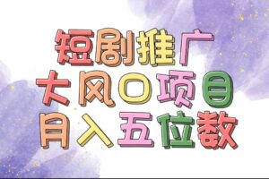 （11879期）有着睡眠质量利润的短剧剧本营销推广大蓝海项目，十分钟懂得，多跑道挑选，月入五位数-网创资源