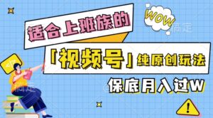视频号音乐综艺解说，纯原创视频，每天1-2小时，保底月入过W-网创资源
