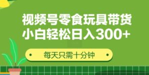 视频号怀旧零食怀旧玩具带货，无需复杂剪辑每天十分钟，轻松日入3张-网创资源