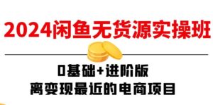 （11535期）2024闲鱼平台-无货源电商实际操作班：0基本 升级版，离转现近期的电商项目（15节）-网创资源