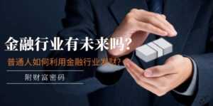 （11499期）某付费文章：金融业有未来吗？平常人如何运用金融业发家致富?(附财富密码)-网创资源