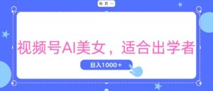 （11448期）视频号AI美女，当天观察收益的增长，适合初学者，无脑操作，轻松实现日…-网创资源