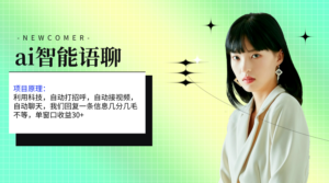 （11383期）ai智能语聊，单窗口30+单机500+，无脑干！！！-网创资源