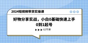 （11372期）2024短视频带货实操课，好物分享实战，小白0基础快速上手，0到1起号-网创资源