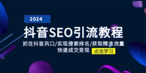 （11352期）抖音 SEO引流教程：抓住抖音风口/实现搜索排名/获取精准流量/快速成交变现-网创资源
