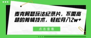 麦克阿瑟将军游戏玩法纪实片，无需要精湛的剪辑技巧，轻轻松松月入2w 【揭密】-网创资源