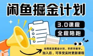 闲鱼平台掘金队方案3.0，一部手机就能实际操作-网创资源