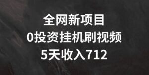 各大网站最新项目，0项目投资挂JI刷短视频，5天盈利多张-网创资源