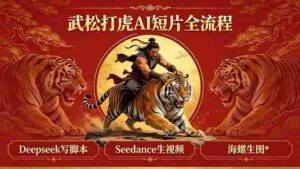 （18370期）武松打虎AI短片全流程：Deepseek写脚本+Seedance生视频+海螺生图-网创资源