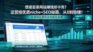 （18360期）想建目录网站赚钱却卡壳？这营给优质 niche+SEO 秘籍，从 0 到稳赚！-网创资源