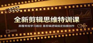 全新剪辑思维特训课：颠覆常规学习路径，靠剪辑逻辑搞定拍摄创作-网创资源
