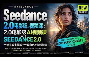 （18415期）Seedance 2.0电影级AI视频课：一键生成多镜头+一致角色+音频叙事-网创资源