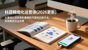 (18421期)抖店精细化运营课(更新5月),从基础认知到高阶策略的可落地实操方法,实现稳定日出百单-网创资源
