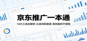 京东推广一本通：14大工具全解析，从选词到复盘，高效盈利不烧钱-网创资源