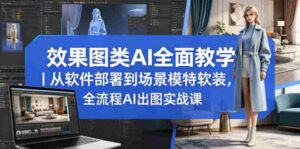 效果图类AI全面教学｜从软件部署到场景模特软装，全流程AI出图实战课-网创资源