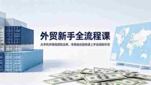 （18481期）外贸新手全流程课：从手机环境搭建到出单，零基础也能快速上手合规做外贸-网创资源