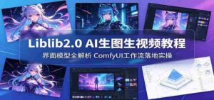 Liblib2.0 AI生图生视频教程:界面模型全解析,ComfyUI工作流落地实操-网创资源
