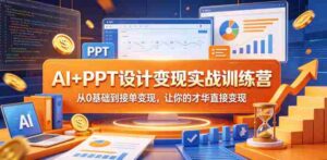 AI+PPT设计变现实战训练营,从0基础到接单变现,让你的才华直接变现-网创资源