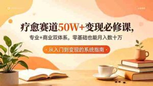 (18523期)疗愈赛道50W+变现必修课,专业+商业双体系,零基础也能月入数十万-网创资源