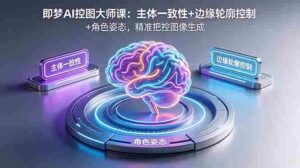 (18619期)即梦AI控图大师课:主体一致性+边缘轮廓控制+角色姿态,精准把控图像生成-网创资源