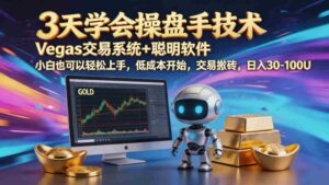 (18613期)三天学会操盘手技术,vegas技术+聪明软件,小白也可以轻松上手,日入1000+-网创资源