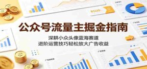 公众号流量主掘金指南:深耕小众头像蓝海赛道,进阶运营技巧轻松放大广告收益-网创资源