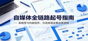 自媒体全链路起号指南：系统学习内容创作、引流变现全套运营逻辑-网创资源